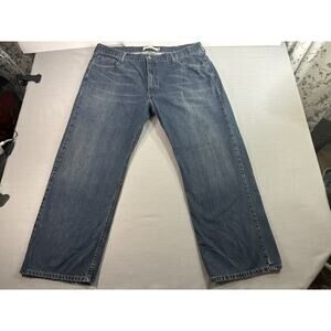 Levi’s 569 Loose Straight Jeans Mens 42x30 Blue Denim Baggy Fit Casual
